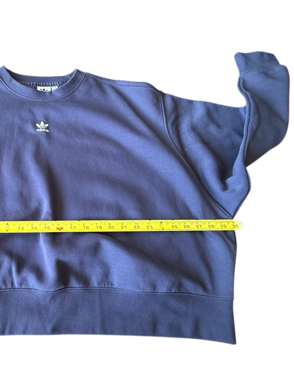 adidas Originals Plus Size Cropped Sweatshirt, 2XL Ladies - Picture 4 of 8
